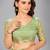Light green woven silk saree with blouse