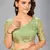 Light green woven silk saree with blouse