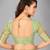 Light green woven silk saree with blouse