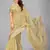 Beige woven silk saree with blouse