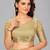 Beige woven silk saree with blouse
