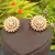 Green/Mint American Diamond Earring Tops Rose Gold Polish