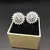 Multicolor American Diamond Mint Pink Earring Tops White Polish