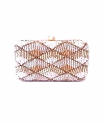 Tricolored Hand embroidered Clutch 1