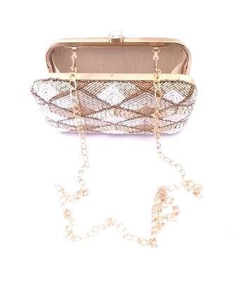Tricolored Hand embroidered Clutch 2