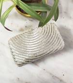 Silver Cleopatra Clutch