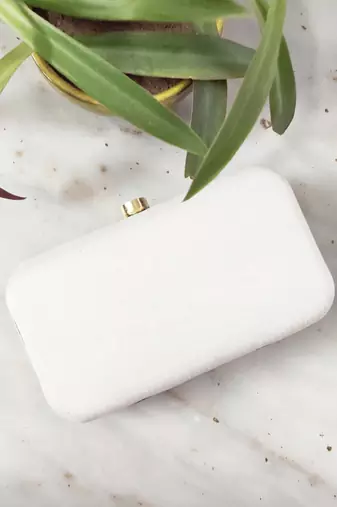 Silver Cleopatra Clutch
