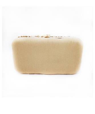 Shimmer Flower Hand Embroidered Clutch 2