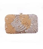 Gold Flower Power Clutch