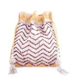 Surreal Beaded Hand Embroidered  Potli