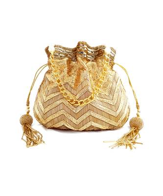 Midas Zardosi Hand Embroidered Potli 1