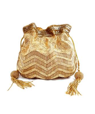 Midas Zardosi Hand Embroidered Potli 2