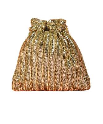 Gold Sequins Hand Embroidered Potli 2