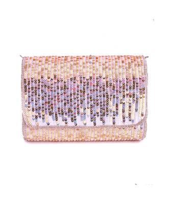 Gracious Hand Embroidered Flap Over Clutch 1
