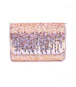 Gracious Hand Embroidered Flap Over Clutch