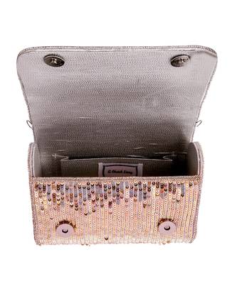Gracious Hand Embroidered Flap Over Clutch 3