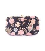 Black Allure Hand Embroidered Clutch