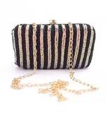 Black Rainbow Sequin Clutch