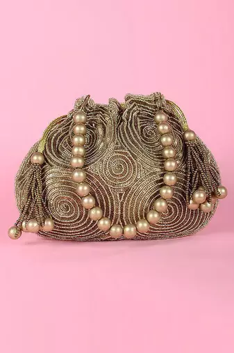 Antique Gold Matka Potli