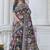 Navy blue patola weaving silk designer saree