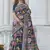 Navy blue patola weaving silk designer saree