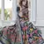 Navy blue patola weaving silk designer saree