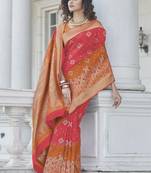 Pink Zari Weaving Soft Banarasi Silk Designer saree