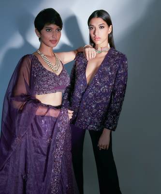 Hand embroidered pant suit 3