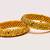 Real Gold Design Flower Bangles