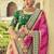 Rani pink woven pure silk saree 