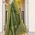 Mehendi Woven Silk Blend Saree With Blouse