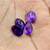 23 Carats Natural Purple Amethyst Gemstone Cabochon Lot Healing Crystals