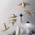 KARIGAARI  Ideas Hand Crafted Home Decorative Resin Birds Wall Hangings  Set of 5 Birds  Multicolour  Large