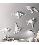 KARIGAARI  Ideas Hand Crafted Home Decorative Birds Wall Decor Wall Hangings (Set of 5 Birds)