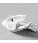 Handcrafted PolyResin Wall Hanging Set of 7 White Flying Birds Decoration Crafts Ornament for Home Decor