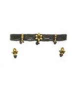 Beautiful Gray Beads Choker Set