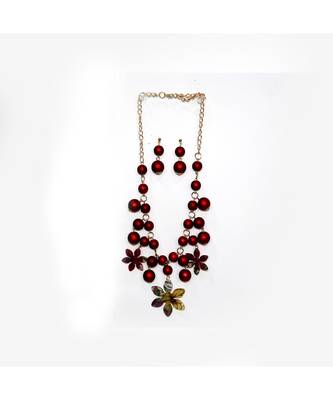 Stylish Maroon Necklace For Women And Girls 1
