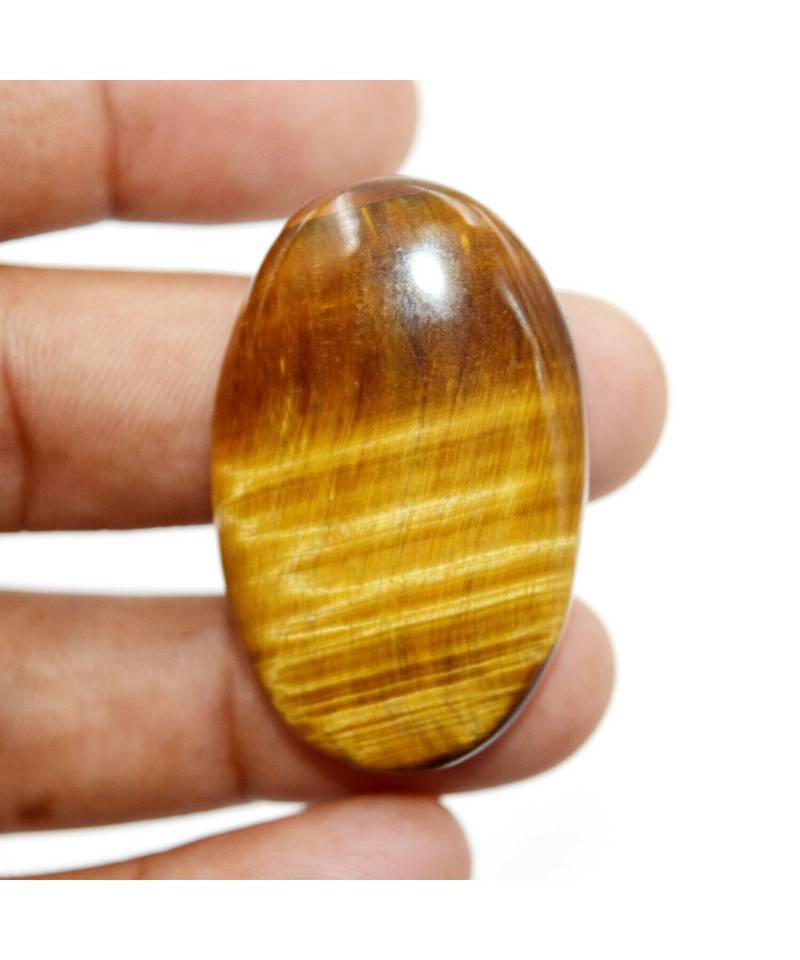 Tiger Eye Cabochan Natural Tiger's Eye Stone Chatoyant Gemstone