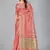 Pink woven silk saree with blouse