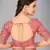 Pink woven silk saree with blouse