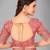 Pink woven silk saree with blouse
