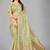 Light green woven silk saree with blouse