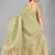 Light green woven silk saree with blouse