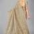 Beige woven silk saree with blouse