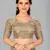 Beige woven silk saree with blouse