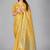 Mustard woven silk saree with blouse