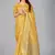 Mustard woven silk saree with blouse