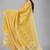Mustard woven silk saree with blouse