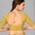 Mustard woven silk saree with blouse