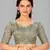 Grey woven silk saree with blouse